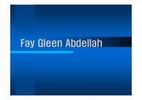 간호 중심 이론 Fay Gleen Abdellah Fay Gleen Abdellah-1
