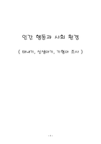 인간 행동과 사회 환경 - 태내기, 신생아기, 기형아 조사-1