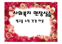 사회복지 현장실습 빛고을 노인 건강 타운 빛고을 노인 건강 타운 기관소개-1