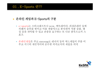 E Sports E Sports 정의 E Sports 보급화 요인 E Sports 발전 연혁-8