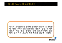 E Sports E Sports 정의 E Sports 보급화 요인 E Sports 발전 연혁-12