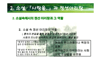 한국의 민속 - 정선아리랑을 통해 살펴본 소설속 민요-11