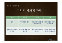 기억 망각 기억향상법 기억과정 기억연구 새로운접근 기억연구 장기 기억 장기-3