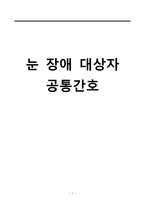 간호학 눈 장애 대상자 공통간호-1