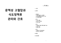 간호학 문맥성 고혈압과 식도정맥류 관리와 간호-1