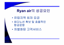 [기업성공사례] 유럽 초저가 항공시장의 리더 Ryan air 라이언에어 성공전략-11