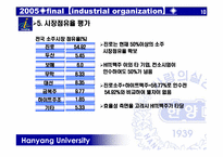 [산업조직론] HITE맥주(하이트맥주)의 진로소주 인수-11
