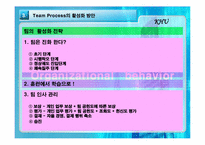[조직행동론] 팀제 Team Process에 대해서-14
