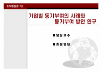 [조직행동론] 기업별 동기부여의 사례와 동기부여 방안 연구-1
