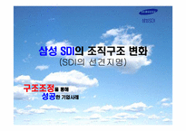 [조직관리] 삼성SDI의 조직구조 변화 -구조조정 성공사례-1
