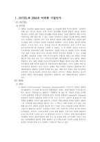 INTEL(인텔)과 IBM 역사 및 변화를 조직이론 관점에서의 분석-2