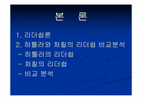 [리더쉽] 히틀러와 처칠의 리더십 비교분석-7