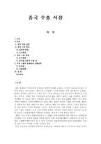 중국시장론 - 중국 수출 시장 보고-1