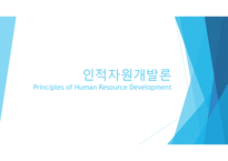 인적자원개발론 - Principles of Human Resource Development-1