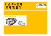 한일이화 - 기업 조직문화 조사 및 분석-1