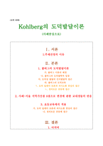도덕 과제 - Kohlberg의 도덕발달이론 사례중심으로 - 콜버그의 도덕발달이론, 사례-서울 지역가산점 8점으로 변경에 관한 교대생들의 반응, 초등교육에의 적용-1