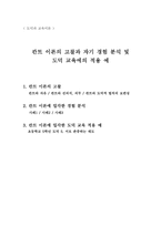 도덕과 교육이론 - 칸트 이론의 고찰과 자기 경험 분석 및 도덕 교육에의 적용 예-1