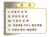 자살의 실태와 해결방안-2