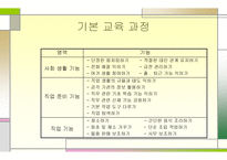 정신지체인 직업재활 - 기본교육과정 직업교과-3
