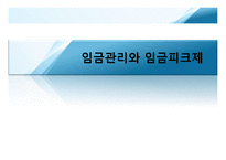 임금관리와 임금피크제-1