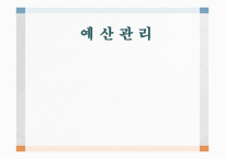 예산관리 - 재정관리 개념 사회복지의 조직의 특성 예산 수립-1