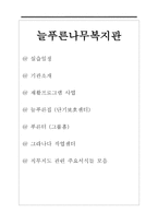 늘푸른나무복지관 - 실습 후기 및 기관 소개-1