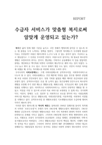 사회복지 행정론 - 수급자 서비스가 맞춤형 복지로써 알맞게 운영되고 있는가-1