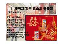중국과 한국의 문화 - 한국 관습과 공통점 차이점-5