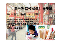 중국과 한국의 문화 - 한국 관습과 공통점 차이점-6