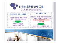 크루즈 공급환경, 크루즈 선사-4
