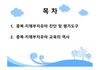 중복·지체부자유아 진단 평가 및 역사-2