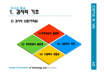 검사의 활용, 검사의 기초-4