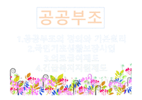 공공부조 -공공부조의 정의와 기본원리-1