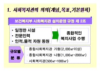 지역사회복지관 의의(개념, 목표, 기본원칙), 역사적 배경, 기능 및 역할-3