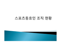 스포츠동호인 조직 현황-1