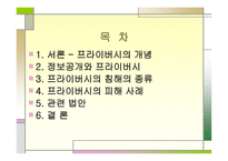프라이버시 개념, 침해의 종류-2