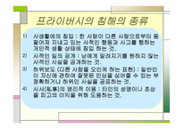 프라이버시 개념, 침해의 종류-11