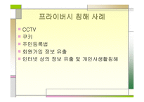 프라이버시 개념, 침해의 종류-12