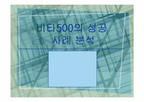 [기업성공사례] 비타500의 성공사례 분석-1