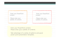 가로줄 노트 디자인 배경파워포인트 PowerPoint PPT 프레젠테이션-8