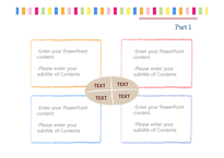 스프라이트패턴 무지개 미술 색채 예쁜디자인 심플한 깔끔한 배경파워포인트 PowerPoint PPT 프레젠테이션-6