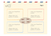우편 편지 배송 편지지 물류 포스트 주소 우표 배경파워포인트 PowerPoint PPT 프레젠테이션-6