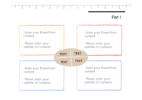자 눈금 눈금자 예쁜 심플한 깔끔한 배경파워포인트 PowerPoint PPT 프레젠테이션-6