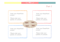 파스텔 노랑빨강파랑 하트 사랑 이쁜 심플한디자인 예쁜 배경파워포인트 PowerPoint PPT 프레젠테이션-6