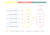 파스텔 노랑빨강파랑 하트 사랑 이쁜 심플한디자인 예쁜 배경파워포인트 PowerPoint PPT 프레젠테이션-11