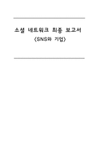 소셜 네트워크 최종보고서 SNS와 기업-1