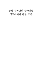농심 신라면의 중국 진출 성공사례에 관한 조사-1