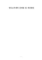 양도소득세의 문제점 및 개선방안-1
