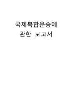 국제 복합운송에 관한 보고서-1