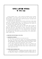 외국인 노동자를 바라보는 두 가지 시선-1